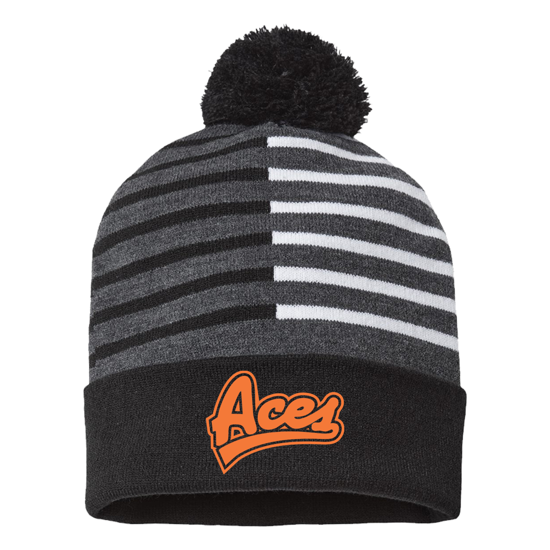 Aces Striped Beanie