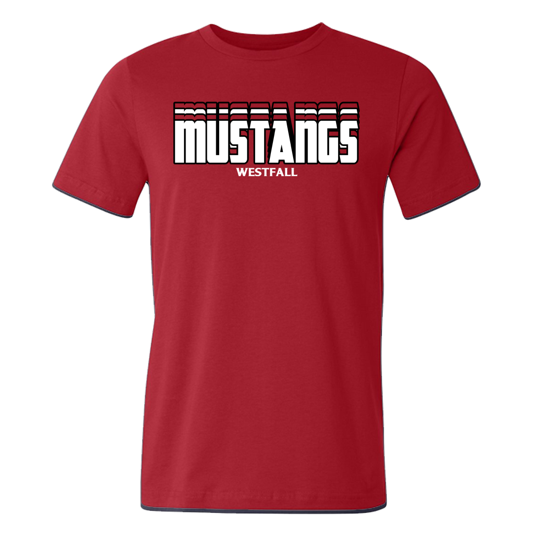 Mustangs Stacked Tee